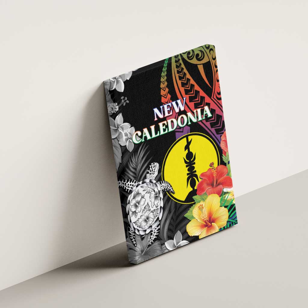 New Caledonia Bastille Day Canvas Wall Art Tropical Turtle Hibiscus Polynesian Pattern LT05 - Polynesian Pride