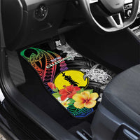 New Caledonia Bastille Day Car Mats Tropical Turtle Hibiscus Polynesian Pattern LT05 - Polynesian Pride