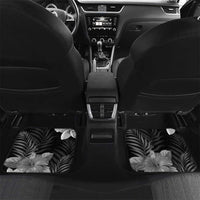 New Caledonia Bastille Day Car Mats Tropical Turtle Hibiscus Polynesian Pattern LT05 Set 2pcs - Back Black - Polynesian Pride