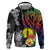 New Caledonia Bastille Day Hoodie Tropical Turtle Hibiscus Polynesian Pattern