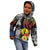 New Caledonia Bastille Day Kid Hoodie Tropical Turtle Hibiscus Polynesian Pattern