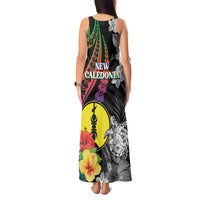 New Caledonia Bastille Day Tank Maxi Dress Tropical Turtle Hibiscus Polynesian Pattern LT05 - Polynesian Pride