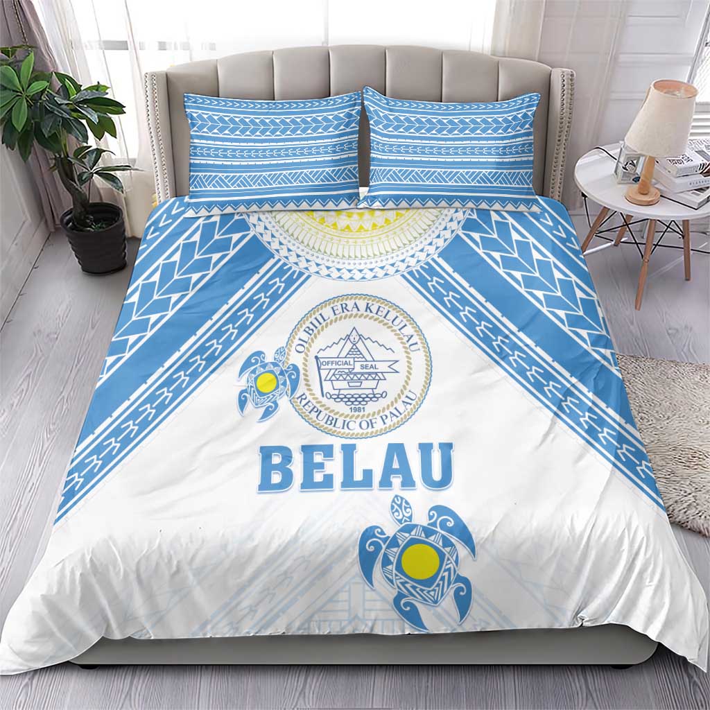 Palau Constitution Day Bedding Set Polynesian Turtle LT05 - Polynesian Pride