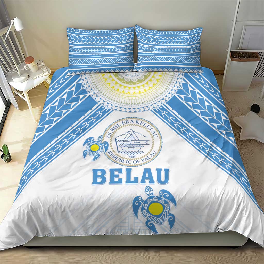 Palau Constitution Day Bedding Set Polynesian Turtle LT05 - Polynesian Pride