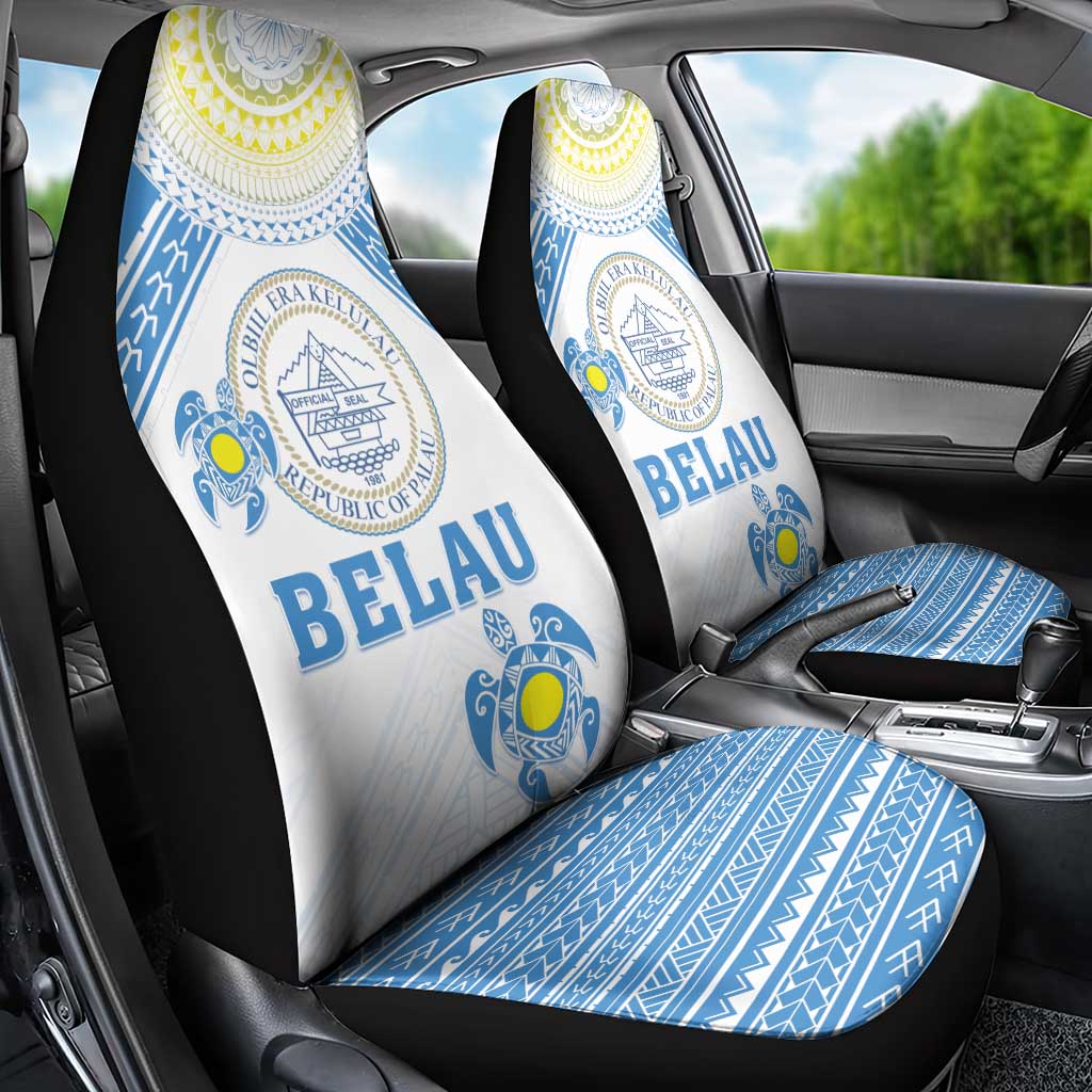 Palau Constitution Day Car Seat Cover Polynesian Turtle LT05 - Polynesian Pride