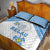 Palau Constitution Day Quilt Bed Set Polynesian Turtle