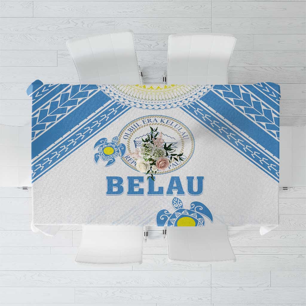 Palau Constitution Day Tablecloth Polynesian Turtle