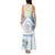 Personalised Palau Constitution Day Tank Maxi Dress Polynesian Turtle