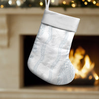 Samoa Lotu Tamaiti Christmas Stocking Teuila With Tribal Motifs LT05 Set of 2 White - Polynesian Pride