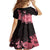 Breast Cancer Kid Short Sleeve Dress Survivor Polynesian Ribbon Butterfly LT05 - Polynesian Pride