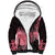 Breast Cancer Sherpa Hoodie Survivor Polynesian Ribbon Butterfly LT05 Unisex Pink - Polynesian Pride