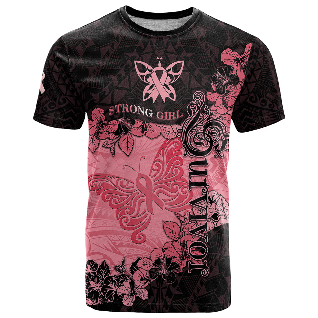 Breast Cancer T Shirt Survivor Polynesian Ribbon Butterfly LT05 Pink - Polynesian Pride