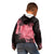 Personalized Breast Cancer Kid Hoodie Survivor Polynesian Ribbon Butterfly LT05 - Polynesian Pride