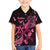 Breast Cancer Awareness Family Matching Puletasi Dress and Hawaiian Shirt Ribbon Polynesian Pattern Black Version LT05 Son's Shirt Black - Polynesian Pride