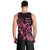 Breast Cancer Awareness Men Tank Top Ribbon Polynesian Pattern Black Version LT05 - Polynesian Pride