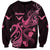 Breast Cancer Awareness Sweatshirt Ribbon Polynesian Pattern Black Version LT05 Unisex Black - Polynesian Pride