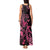 Breast Cancer Awareness Tank Maxi Dress Ribbon Polynesian Pattern Black Version LT05 - Polynesian Pride