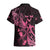 Personalized Breast Cancer Awareness Hawaiian Shirt Ribbon Polynesian Pattern Black Version LT05 - Polynesian Pride