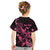 Personalized Breast Cancer Awareness Kid T Shirt Ribbon Polynesian Pattern Black Version LT05 - Polynesian Pride