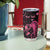 Personalised Breast Cancer Awareness Tumbler Cup Ribbon Polynesian Pattern Black Version