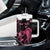 Personalised Breast Cancer Awareness Tumbler With Handle Ribbon Polynesian Pattern Black Version