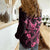 Personalized Breast Cancer Awareness Women Casual Shirt Ribbon Polynesian Pattern Black Version LT05 - Polynesian Pride