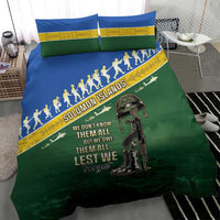 Solomon Islands Remembrance Day Bedding Set Lest We Forget LT05 - Polynesian Pride