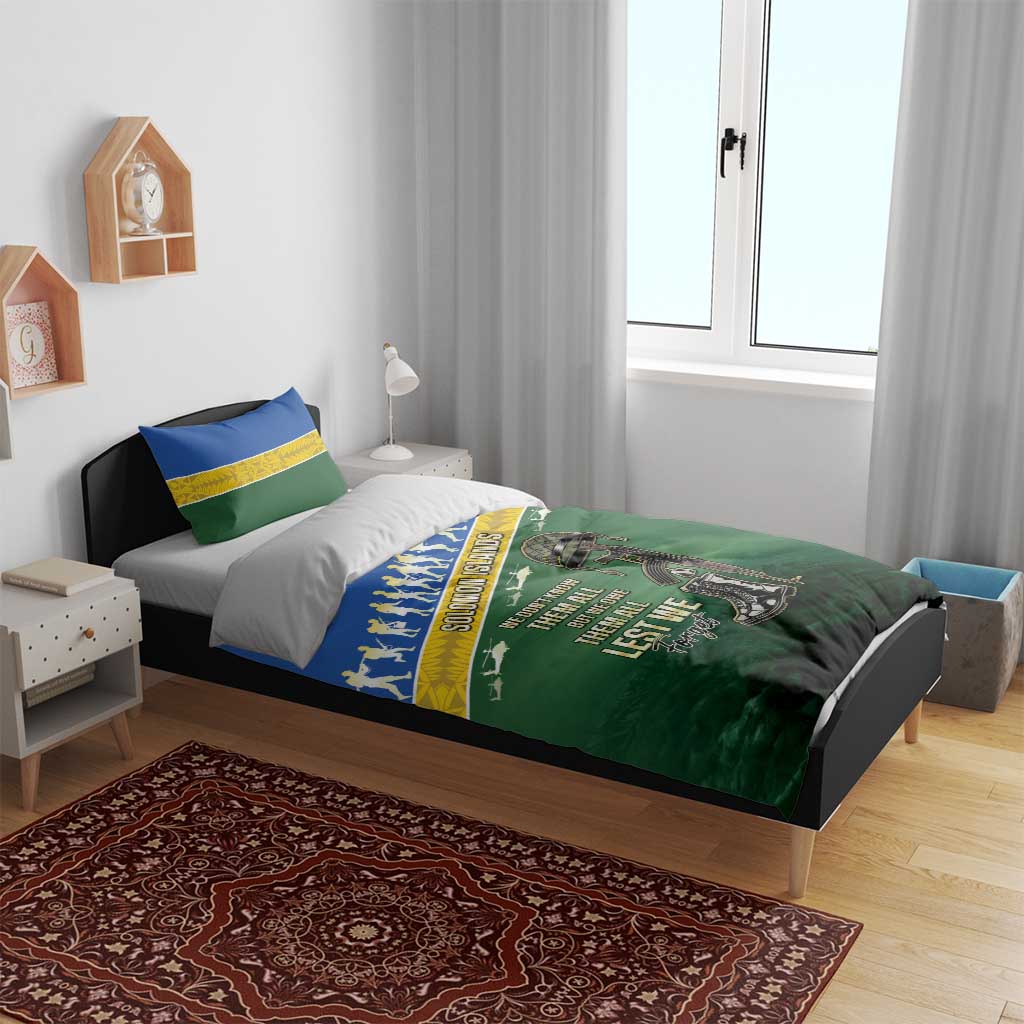 Solomon Islands Remembrance Day Bedding Set Lest We Forget LT05 - Polynesian Pride