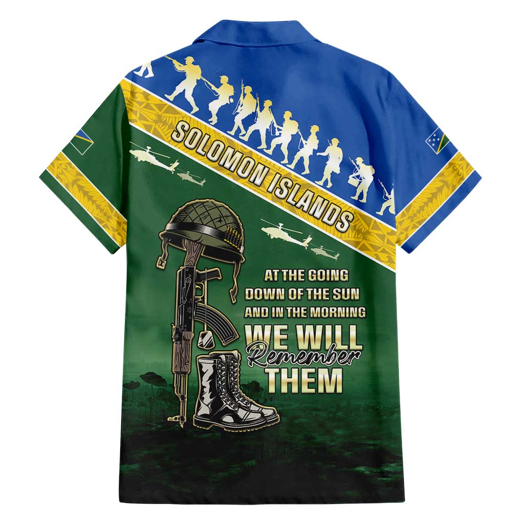 Solomon Islands Remembrance Day Hawaiian Shirt Lest We Forget LT05 - Polynesian Pride