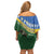 Solomon Islands Remembrance Day Off Shoulder Short Dress Lest We Forget