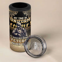 Polynesia Veterans Day 4 in 1 Can Cooler Tumbler Thank You Veterans Polynesian Pattern LT05 - Polynesian Pride