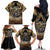 Polynesia Veterans Day Family Matching Off The Shoulder Long Sleeve Dress and Hawaiian Shirt Thank You Veterans Polynesian Pattern