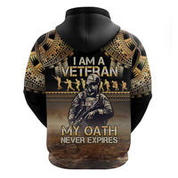 Polynesia Veterans Day Hoodie Thank You Veterans Polynesian Pattern LT05 - Polynesian Pride
