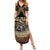 Polynesia Veterans Day Summer Maxi Dress Thank You Veterans Polynesian Pattern