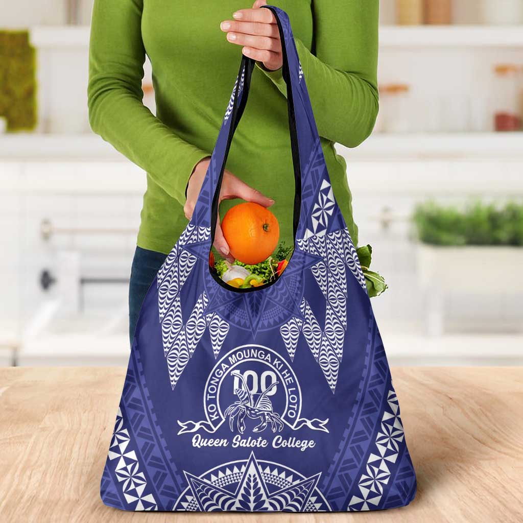 Queen Salote College Centenary Grocery Bag Tongan Kupesi Pattern LT05 - Polynesian Pride