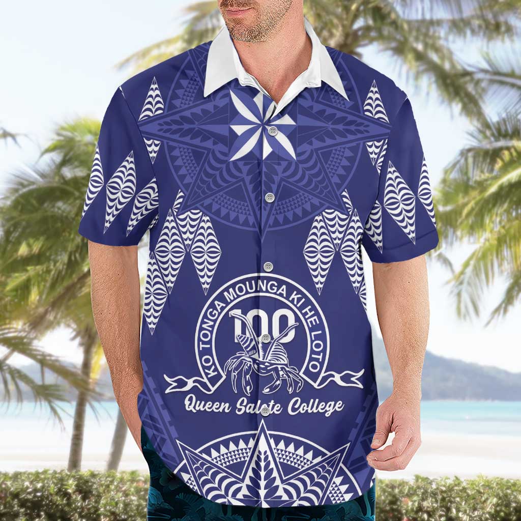 Personalised Queen Salote College Centenary Hawaiian Shirt Tongan Kupesi Pattern LT05 - Polynesian Pride