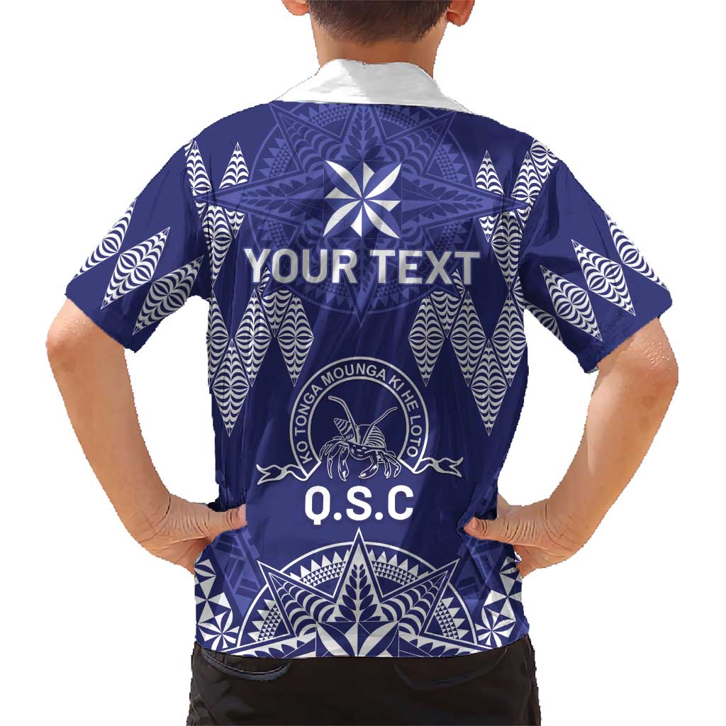 Personalised Queen Salote College Centenary Kid Hawaiian Shirt Tongan Kupesi Pattern LT05 - Polynesian Pride
