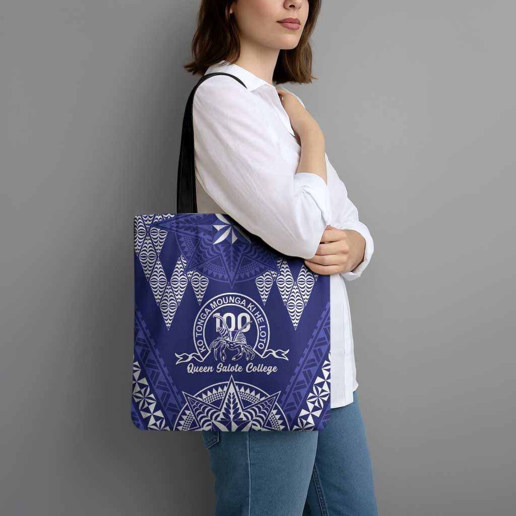 Queen Salote College Centenary Tote Bag Tongan Kupesi Pattern LT05 - Polynesian Pride