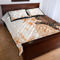 Fiji Quilt Bed Set Masi Tapa Pattern Brown LT05 - Polynesian Pride