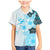 Fiji Family Matching Mermaid Dress and Hawaiian Shirt Masi Tapa Pattern Blue LT05 Son's Shirt Blue - Polynesian Pride