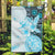 Fiji Garden Flag Masi Tapa Pattern Blue LT05 Garden Flag Blue - Polynesian Pride