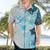 Fiji Hawaiian Shirt Masi Tapa Pattern Blue LT05 - Polynesian Pride