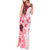 Fiji Tank Maxi Dress Masi Tapa Pattern Red LT05 - Polynesian Pride