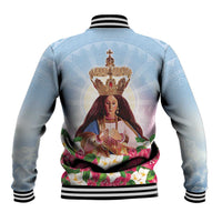 Guam Patroness Baseball Jacket The Legend Santa Marian Kamalen LT05 - Polynesian Pride