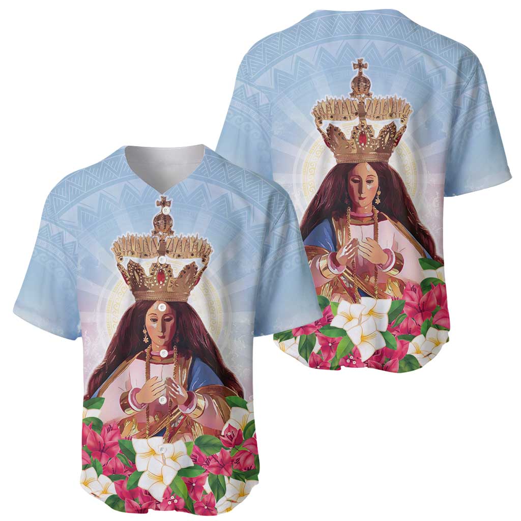 Guam Patroness Baseball Jersey The Legend Santa Marian Kamalen LT05 - Polynesian Pride