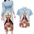 Guam Patroness Couples Matching Long Sleeve Bodycon Dress and Hawaiian Shirt The Legend Santa Marian Kamalen