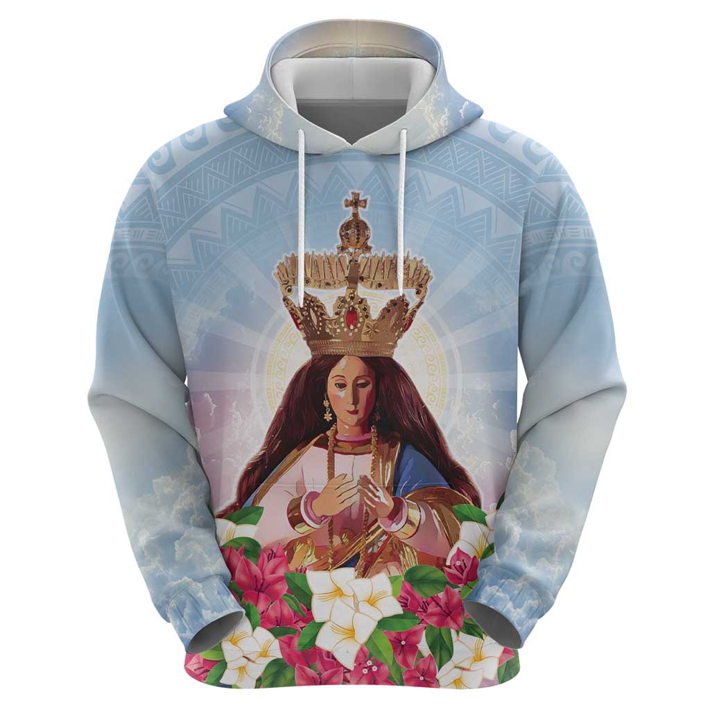 Guam Patroness Hoodie The Legend Santa Marian Kamalen LT05 - Polynesian Pride