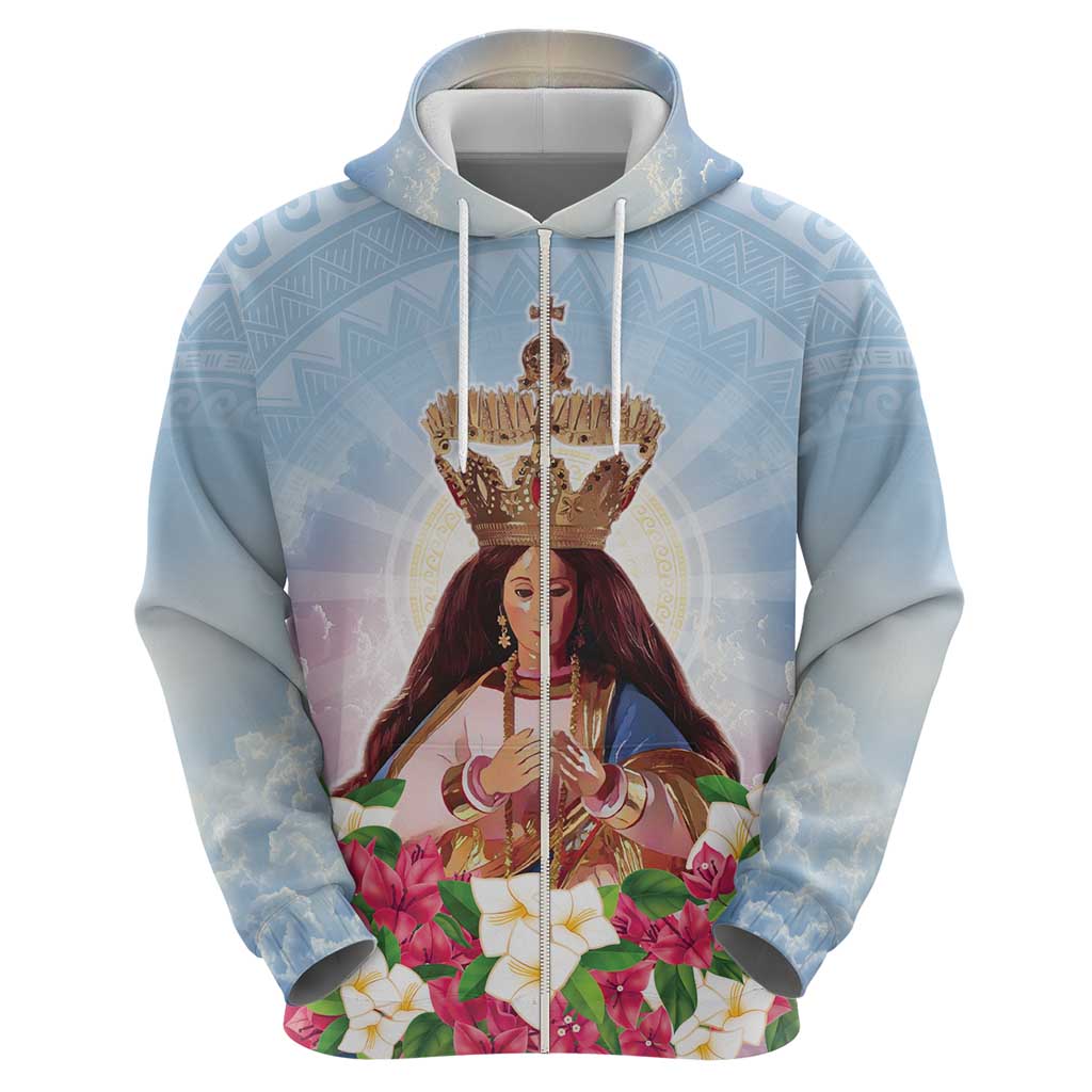 Guam Patroness Hoodie The Legend Santa Marian Kamalen LT05 - Polynesian Pride