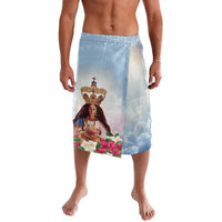Guam Patroness Lavalava The Legend Santa Marian Kamalen LT05 Blue - Polynesian Pride
