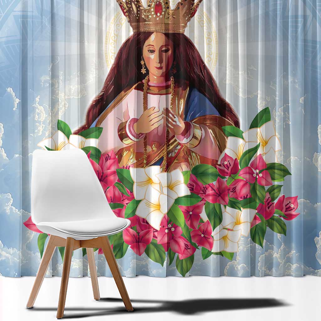 Guam Patroness Window Curtain The Legend Santa Marian Kamalen LT05 - Polynesian Pride
